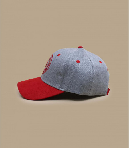 grey and red Targaryen cap